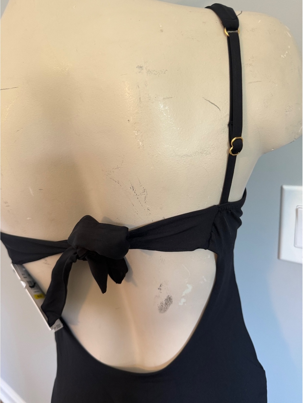 BECCA by Rebecca Virtue Black Plunge One Piece Swimsuit Medium - Picture 9 of 10